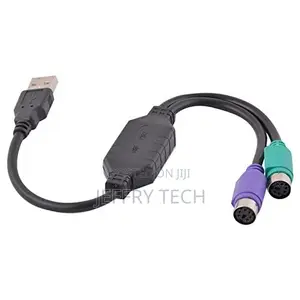 USB to PS2 Converter Cable - USB Male to Dual PS2 Female