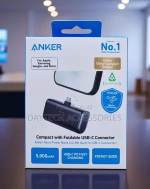 Anker Nano Power Bank 5,000mAh yenye USB-C Iliyounganishwa