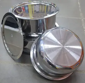 Seti ya Sufuria 3 za Aluminium na Vifuniko