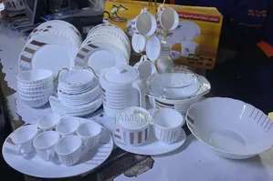 Seti ya Sahani za Kula za Kauri 58-Piece - JM