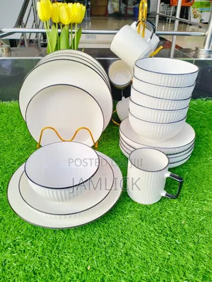 Concise Dinner Set ya Vipande 24