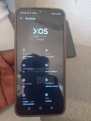 Infinix Smart 7 HD 64GB Bluu (Iliyo tumika, Skrini Imevunjika)