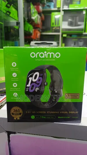 Oraimo Watch 6 Lite Smartwatch 2.01" Skrini ya HD