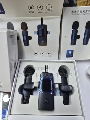 Redio ya Lavalier ya Wireless Mic Set 2 kwa iPhone Android