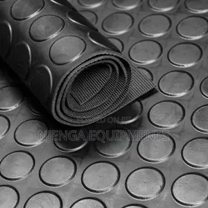 Anti-Slip Round Coin Pattern Rubber Mat (1.2m Wide)