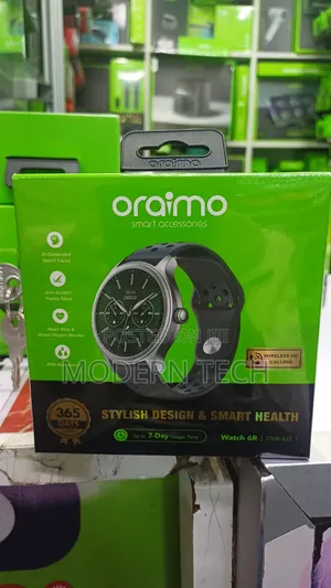 Oraimo Watch 6R Smartwatch yenye Round Display