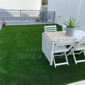 Carpet ya Balcony ya Kisasa ya Rangi ya Kijani (Inayotoa Maji Kirahisi)