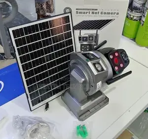 V380 Dual Lens PTZ Solar Security Camera