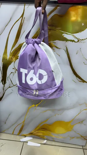 Purple T60 Drawstring Swimming/Gym Bag