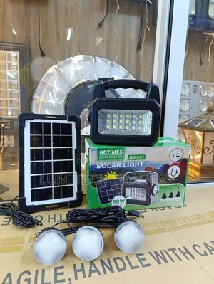 JS-201 Solar Lighting System Kit with 3 LED Bulbs