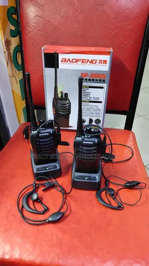 Redio ya Baofeng 888S Inayochajiwa (Walkie Talkie)