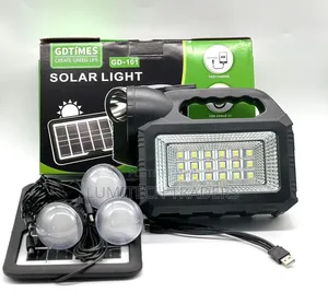 GD-101 Solar Lighting System Kit with 3 Bulbs