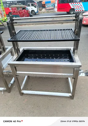Grill ya Makaa ya Chuma cha Kutolea Nje ya Biashara