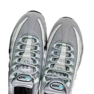 Nike Air Max 95 Retro Logo Grey Aqua Sneakers