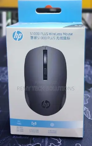 HP Wireless Silent Mouse S1000 Nyeusi