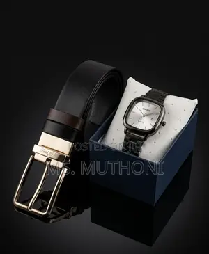 The Style Suite Gift Set kwa Wanaume - Saa na Mkanda wa Casio