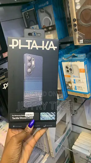 PITAKA Kesi ya Kusuka kwa Samsung Galaxy S26 Ultra - Bluu