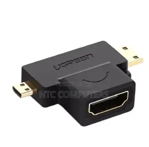UGREEN Micro HDMI Kiume + Mini HDMI Kiume hadi HDMI Kike Adapta