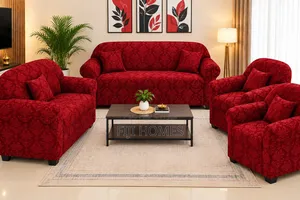 Fitted Jacquard Sofa Covers na Pillow Cases za Bure