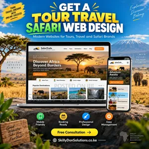 Ubunifu na Uundaji Tovuti za Safari za Utalii