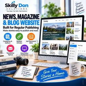 Tovuti za Blog za Habari na Magazine Zinauzwa