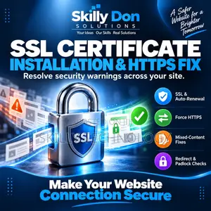 SSL Certificate Installation & HTTPS Fix