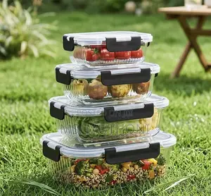 SmartStore Mkusanyiko wa Vitu vya Chakula vya Kioo (4pcs)