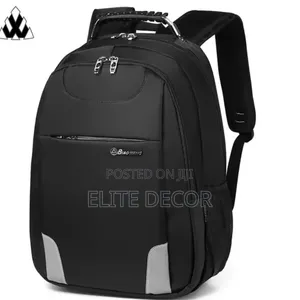 Biowang Laptop School Backpack - Nyeusi