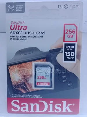 Sandisk 256GB Kadi ya Kumbukumbu kwa Kamera