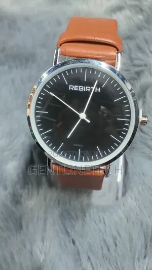 Rebirth Unisex Casual Leather Watch