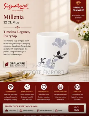 Signature 6pcs Ceramic Cups Set