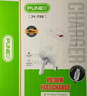 Punex JY-730 30W USB-C hadi USB-C Fast Charging Adapter