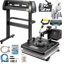 Mashine ya Heat Press ya Dijitali 10-in-1 & Mkato wa Vinyl wa 28"