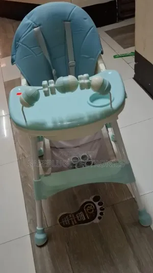 3-in-1 Adjustable Baby Feeding High Chair with Safety Harness