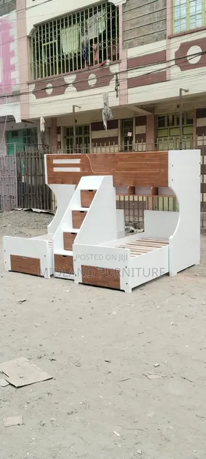 Children's Triple Decker Bunk Bed with Storage