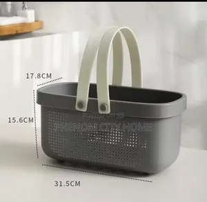 Plastic Storage Basket with Handle