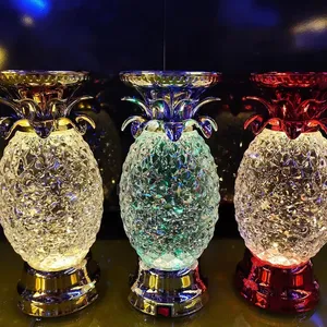 Brand New Gold Pineapple LED Lamp Candle Holder