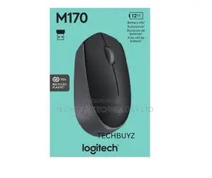 Logitech M170 Wireless Mouse - Grey