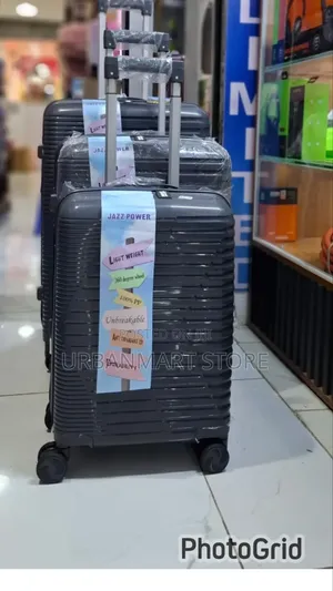 Quality 3-in-1 Rubber Suitcase Set - 63cm, 57cm, 48cm