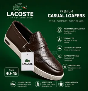 Viatu vya Lacoste vya Kawaida vya Loafers