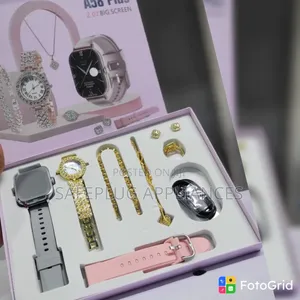A58 Plus Smart Watch na Seti ya Vito vya Kifahari
