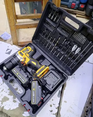 88V Cordless Drill & Set ya Bits - Mpya Kabisa