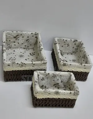 3-in-1 Handwoven Rattan Storage Baskets