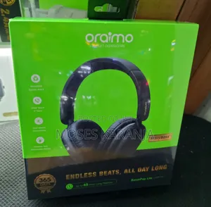 Oraimo BoomPop Lite Wireless Headphones - Saa 65 za Kucheza
