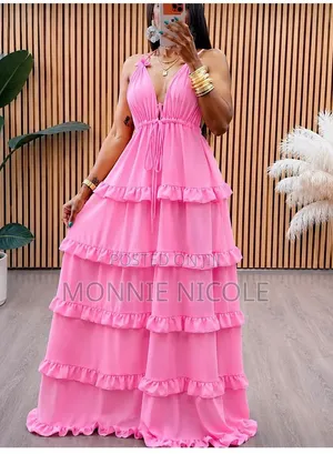 Sabine Maxi Dress ya Majira ya Joto Isiyo na Mgongo