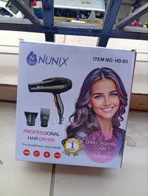 Nunix Professional Hair Dryer - Mashine Kali ya Kukausha Nywele
