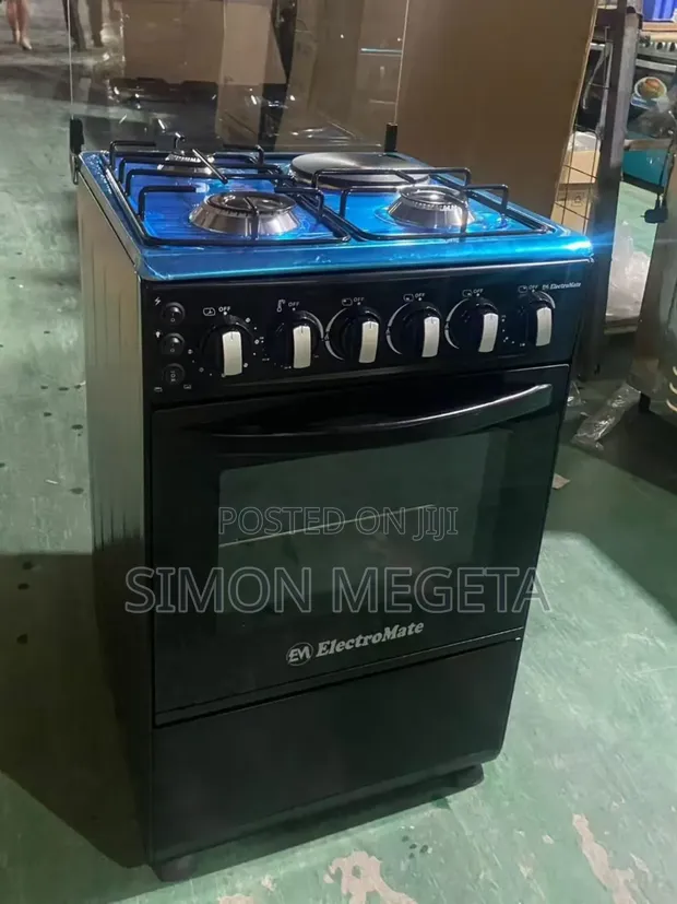 Electromate 50x55 Cooker ya Kusimama 3+1 na Oven ya Umeme - 1