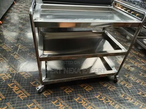 Trolley ya Chakula ya Ngazi Tatu