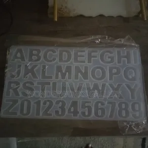 Resin Alphabet na Namba Mold