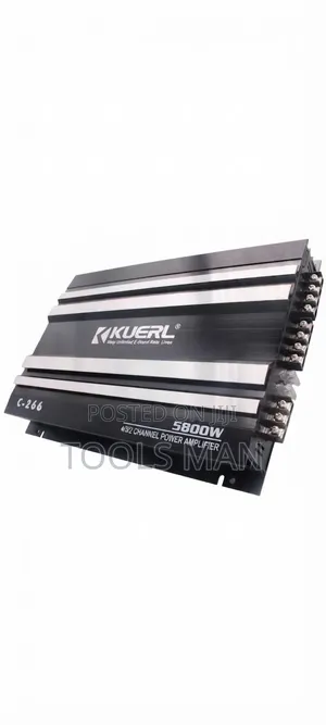 Kuerl 5800W 4-Channel Amplifier ya Car Audio